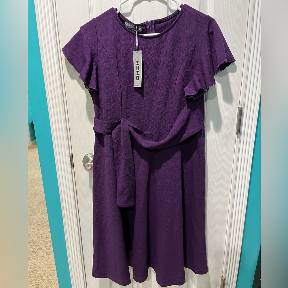 Purple summer dress